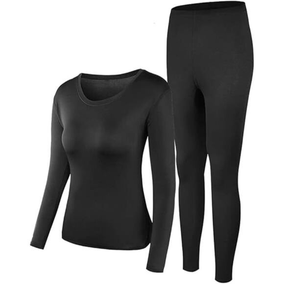 Women's Thermal Underwear Set – Ultra-Soft Long  Base Layer for Winter - Picture 4 of 7